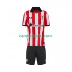 Camisolas de futebol Athletic Bilbao Criança Equipamento Principal 2025/26 Manga Curta